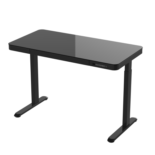 Rogueware Electric Rectangular Glass Top Height Adjustable Desk