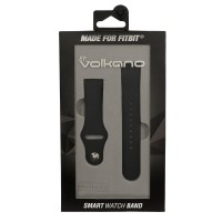Volkano Smart Watch Band - Silicone - Fitbit Versa/Lite Large - Black - VK-5106-BK