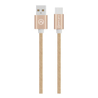 Amplify Linked series USB Type-C cable braided 2 meter  - Champagne gold - AMP-20004-GD