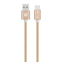 Bounce Cord series USB Type-C cable braided 2 meter - Champagne Gold - BO-20009-GD